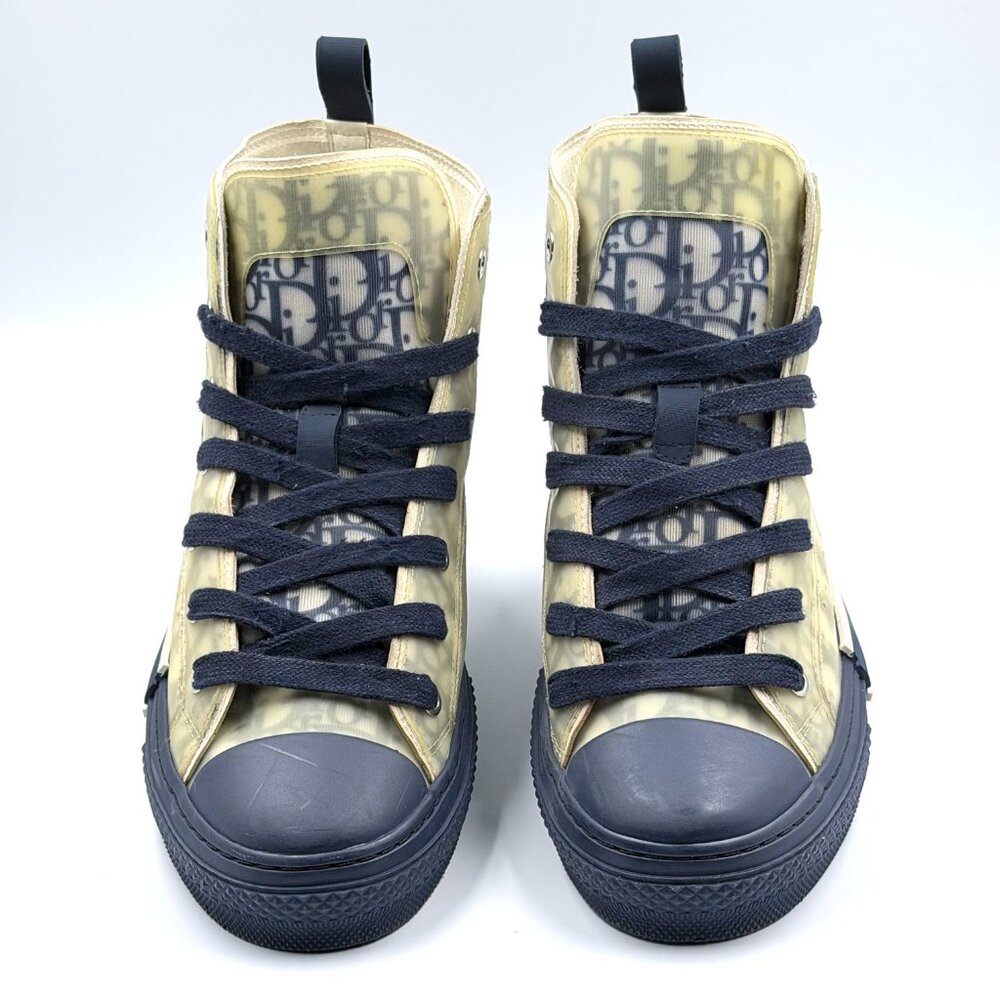AUTHENTIC - Dior Oblique B23 High Top Logo Sneaker - Picture 2 of 11